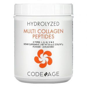 Коллагеновые пептиды, Hydrolyzed, Multi Collagen Peptides, CodeAge, порошок, 567 г