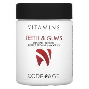 Витамины для ухода за полостью рта, Teeth & Gums, CodeAge, 90 капсул
