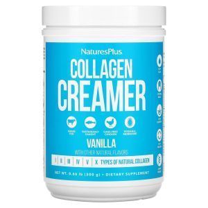 Коллагеновые сливки, Collagen Creamer, NaturesPlus, cо вкусом ванили, 300 г