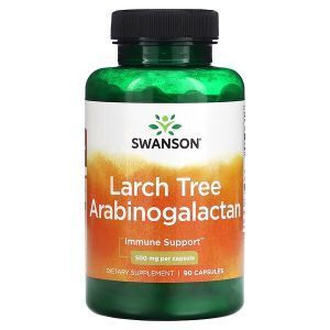 Арабиногалактан, Arabinogalactan, Swanson, из лиственницы, 500 мг, 90 капсул