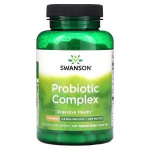 Пробиотиков комплекс, Probiotic Complex, Swanson, 120 вегетарианских  капсул EMBO AP