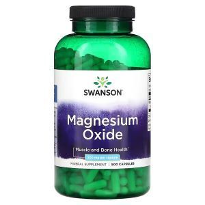Магний оксид, Magnesium Oxide, Swanson, 200 мг, 500 капсул