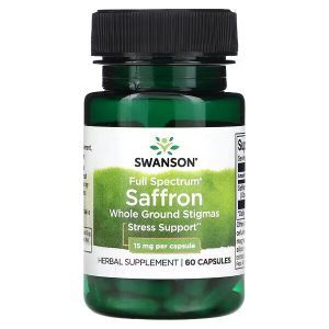 Шафран, Saffron, Swanson, 15 мг, 60 капсул