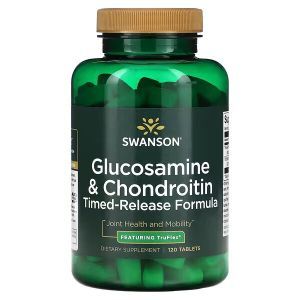 Глюкозамин и хондроитин, Glucosamine & Chondroitin, Swanson, 120 таблеток