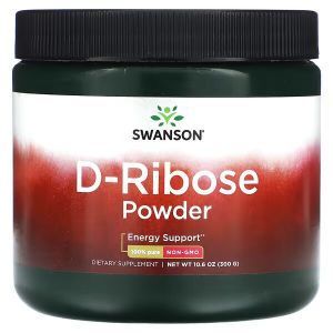 D-рибоза, D-Ribose Powder, Swanson, порошок, 300 г