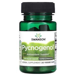 Пикногенол, Pycnogenol, Swanson, 150 мг, 30 растительных капсул