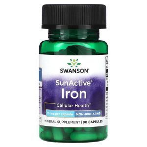  Железо, Iron, Swanson, 15 мг, 90 капсул