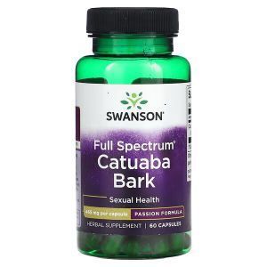 Кора катуабы, Catuaba Bark, Swanson, 465 мг, 60 капсул