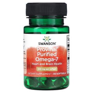 Омега-7, Purified Omega-7, Swanson, очищенная, 420 мг, 30 капсул