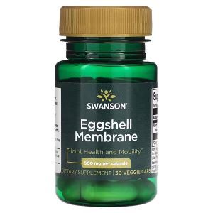 Мембрана из яичной скорлупы, Eggshell Membrane, Swanson, 500 мг, 30 вегетарианских капсул