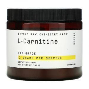 L-карнитин, L-Carnitine, Chemistry Labs, GNC, Beyond Raw, 180 г
