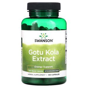 Экстракт готу колы, Gotu Kola Extract, Swanson, 100 мг, 120 капсул
