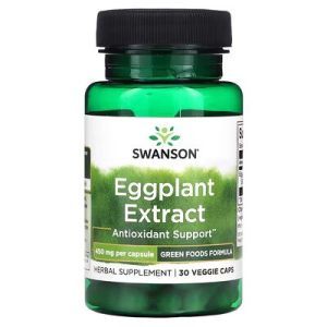 Экстракт баклажанов, Eggplant Extract, Swanson, 450 мг, 30 вегетарианских капсул
