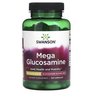 Мега глюкозамин, Mega Glucosamine, Swanson, 750 мг, 120 капсул