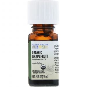 Эфирное масло грейпфрута (Essential Oil Grapefruit), Aura Cacia, органик, 7,4 мл (Default)