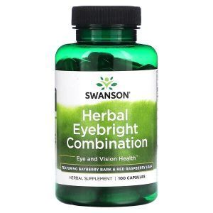 Травяная очанка, Herbal Eyebright Combination, Swanson, 100 капсул