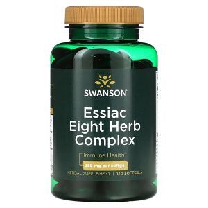  Поддержка иммунитета, Essiac Eight Herb Complex, Swanson, 356 мг, 120 мягких таблеток
