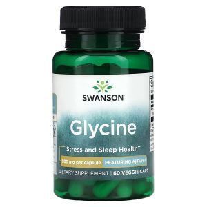 Глицин, Glycine, Swanson, 500 мг, 60 растительных капсул