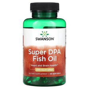 Рыбий жир Super DPA, Fish oil, Swanson, 1000 мг, 60 мягких таблеток