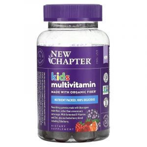 Мультивитамины для детей, Kid's Multivitamin, New Chapter, вкус ягодно-цитрусовый, 60 жевательных конфет
