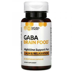 ГАМК для головного мозга, Gaba Brain Food, Natural Stacks, 60 вегетарианских капсул

