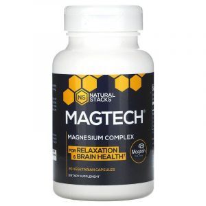 Комплекс магния, MagTech, Natural Stacks, 90 вегетарианских капсул