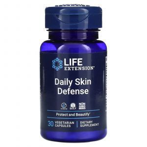 Формула для кожи, Daily Skin Defense, Life Extension, 30 капсул