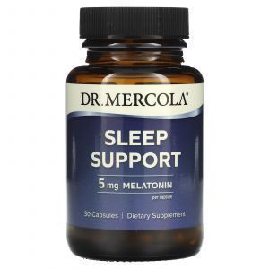 Поддержка сна, Sleep Support, Dr. Mercola, 5 мг, 30 капсул