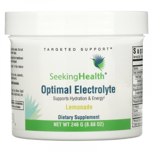 Электролиты, Optimal Electrolyte, Seeking Health, вкус лимонада, 246 г
