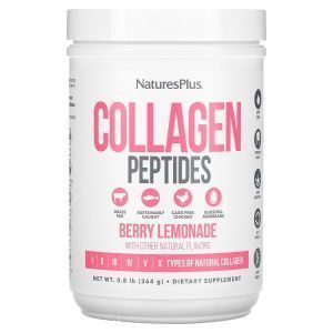 Коллагеновые пептиды, Collagen Peptides, NaturesPlus, cо вкусом ягодного лимонада, 364 г