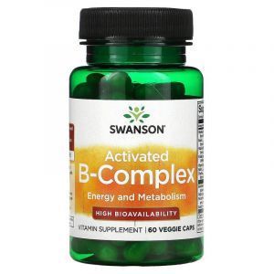 B-комплекс активированный, Activated B-Complex, Swanson, 60 вегетарианских капсул