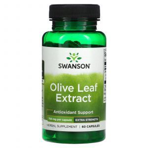 Экстракт оливковых листьев, Olive Leaf Extract, Swanson, экстра-сила, 750 мг, 60 капсул
