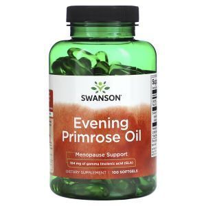 Масло примулы вечерней, Evening Primrose Oil, Swanson, 104 мг, 100 капсул