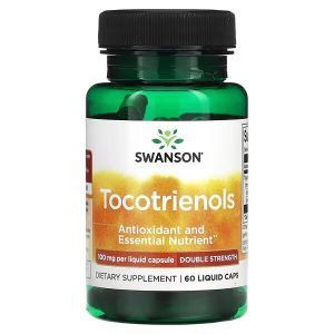 Токотриенолы, Tocotrienols, Swanson, двойная сила действия, 100 мг, 60 капсул