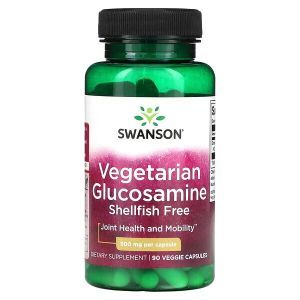 Глюкозамин вегетарианский, Glucosamine, Swanson, 500 мг, 90 растительных капсул