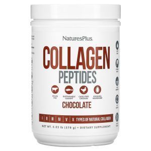 Коллагеновые пептиды, Collagen Peptides, NaturesPlus, со вкусом шоколада, 378 г