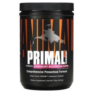 Предтренировочный комплекс, Animal Primal Powder, Preworkout, Universal Nutrition, клубника и арбуз, 507.5 г