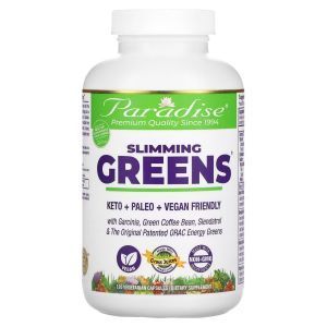 Зелёный комплекс для похудения, Slimming Greens, Paradise Herbs, 120 капсул