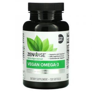 Омега-3 для веганов, Vegan Omega-3, Zenwise Health, 120 гелевых капсул
