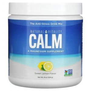 Антистресс напиток, CALM, The Anti-Stress Drink Mix, Natural Vitality, сладкий лимон, 226 г
