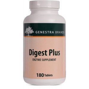 Пищеварительные ферменты, Digest Plus, Genestra Brands,180 таблеток