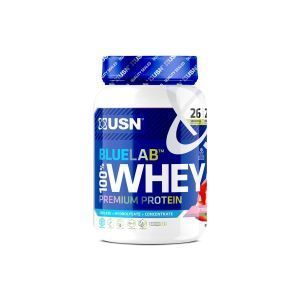 Cывороточный протеин, Blue Lab 100% Whey Premium Protein, USN, премиум-класса, вкус клубники, 908 г