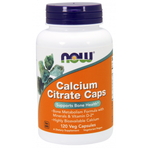 Цитрат кальция с минералами, Calcium Citrate, Now Foods, 120 вегетарианских капсул