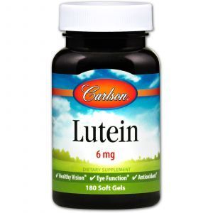 Лютеин, Lutein, Carlson Labs, 6 мг, 180 капсул