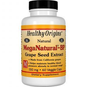 Экстракт виноградных косточек мега (Grape Seed Extract), Healthy Origins, 60 кап. (Default)