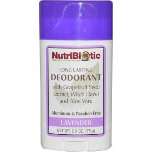 Дезодорант длительного действия, Deodorant, NutriBiotic, с ароматом лаванды, 75 г