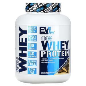 Сывороточный протеин, 100% Whey Protein, EVLution Nutrition, 100%, шоколадно-арахисовое масло, 2,268 кг
