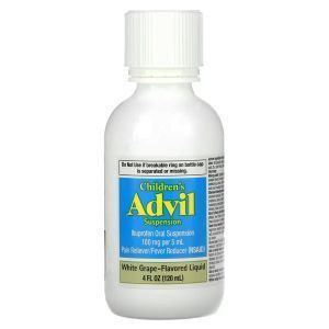 Ибупрофен для детей 2-11 лет, Fever, For Ages 2-11 Years, Advil, Children's Advil, обезболивающее и жаропонижающее средство, вкус винограда, 120 мл