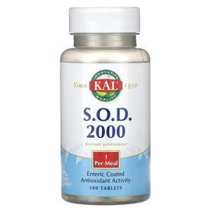 Супероксиддисмутаза СОД 2000, S.O.D. 2000, KAL, 100 таблеток