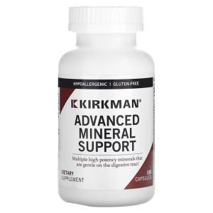 Мультиминералы, Advanced Mineral Support, Kirkman Labs, 180 вегетарианских капсул
